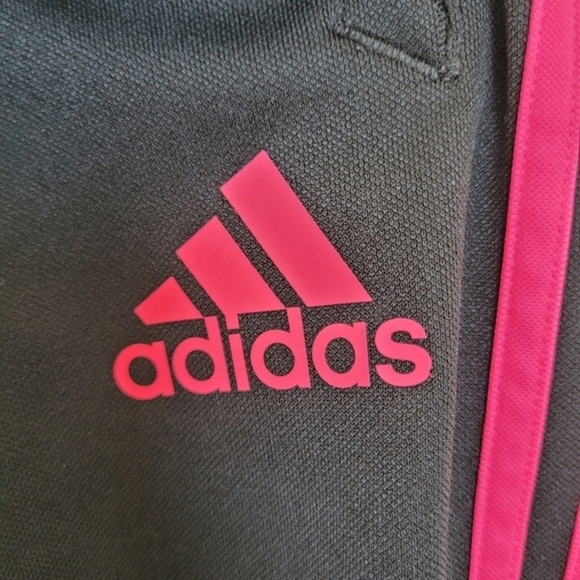 Adidas Climacool Athletic Track Pants‎ Black & Pink Youth Size Large - Picture 7 of 15
